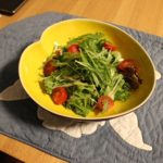 水菜とレタスとベビーリーフのサラダ