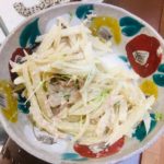 ヤーコンの味噌マヨシーチキンサラダ