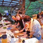 お月見の夕食　トルティーヤづくり