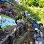 小屋下のシガラづくり
