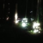 棚田にともる竹灯篭