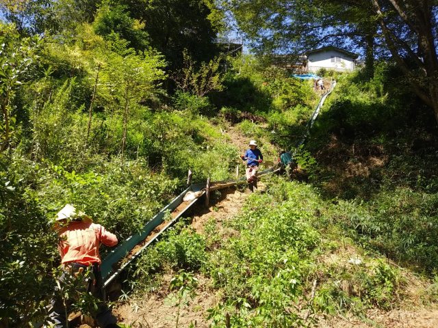 段切り＆土砂流し