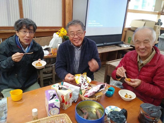 雨天日のスキ焼き交流