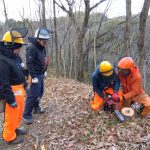 チェーンソー体験